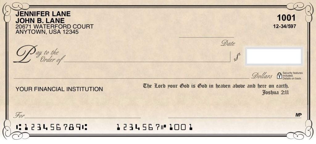 Scripture Checks Top 5 CheckWorks Checks for Springtime Giving | CheckWorks